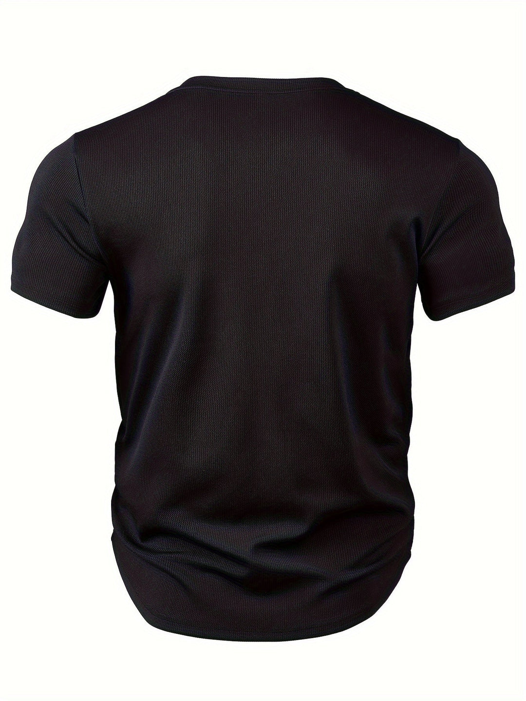 Męski T-shirt z głębokim dekoltem V i teksturą - Rafael-Biały-S-Trend Polska