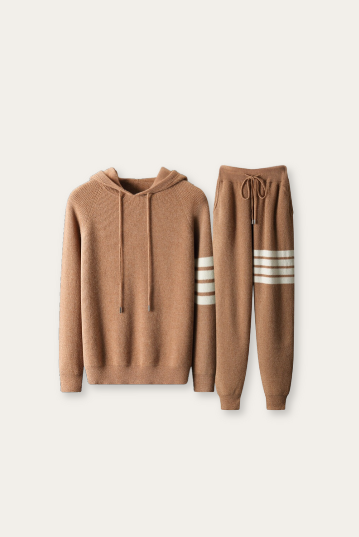 Męski zestaw dresowy z wełny merino – Lorenzo-XS-Trend Polska