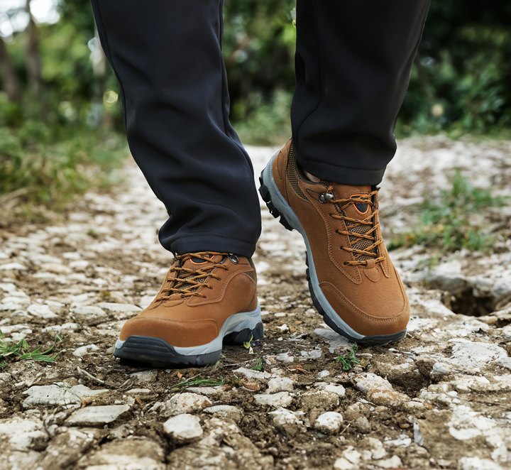Męskie buty trekkingowe - StrideComfort-Brązowy-39-Trend Polska