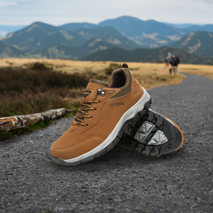 Męskie buty trekkingowe - StrideComfort-Brązowy-39-Trend Polska