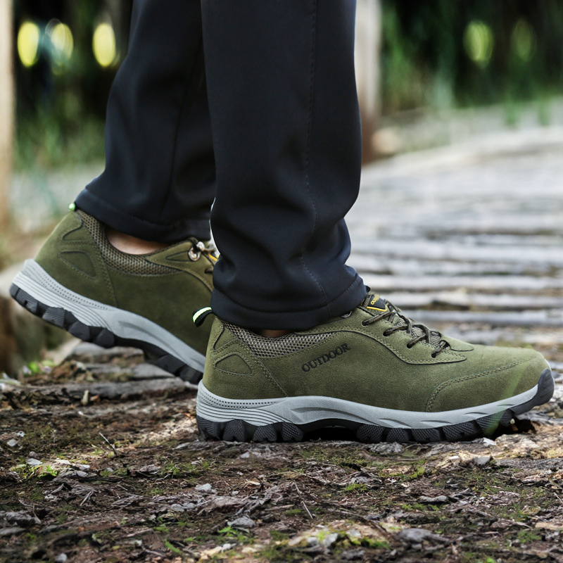Męskie buty trekkingowe - StrideComfort-Brązowy-39-Trend Polska