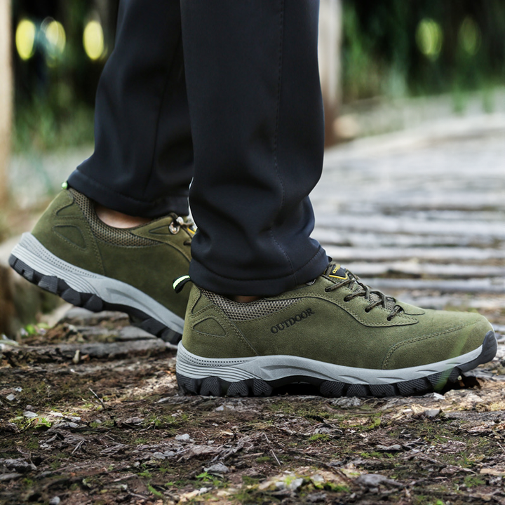 Męskie buty trekkingowe - StrideComfort-Brązowy-39-Trend Polska