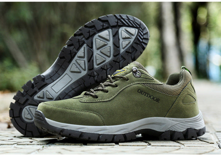 Męskie buty trekkingowe - StrideComfort-Brązowy-39-Trend Polska