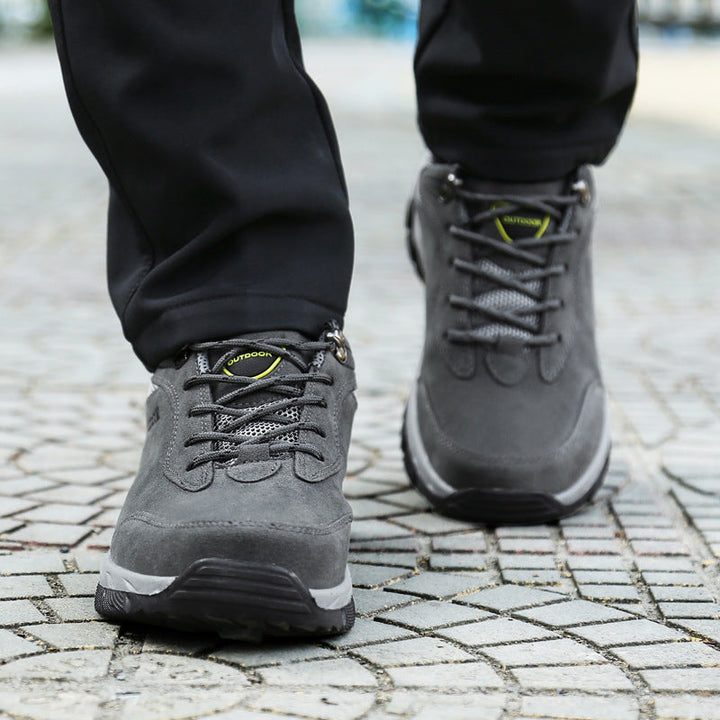 Męskie buty trekkingowe - StrideComfort-Brązowy-39-Trend Polska