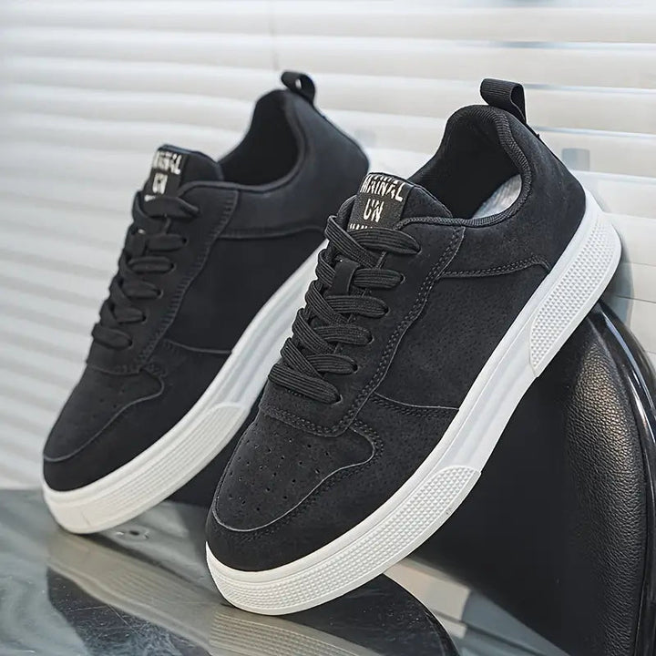 Męskie buty wędrówki z zamszu z komfortową podeszwą i stylem – Marco-Czarny-39-Trend Polska