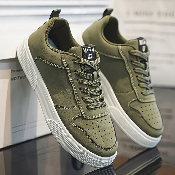 Męskie buty wędrówki z zamszu z komfortową podeszwą i stylem – Marco-Zielony-39-Trend Polska