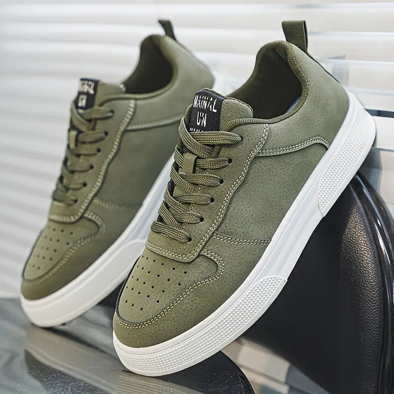 Męskie buty wędrówki z zamszu z komfortową podeszwą i stylem – Marco-Zielony-39-Trend Polska