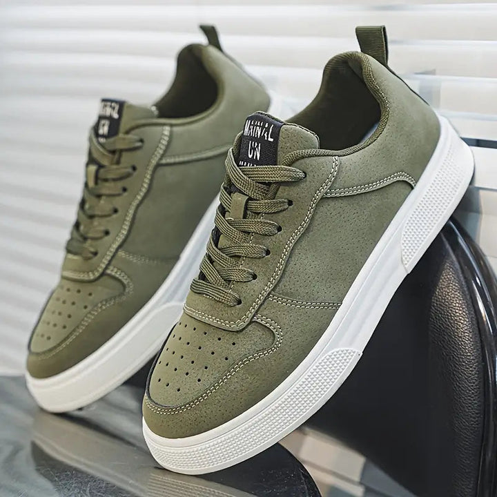 Męskie buty wędrówki z zamszu z komfortową podeszwą i stylem – Marco-Zielony-39-Trend Polska
