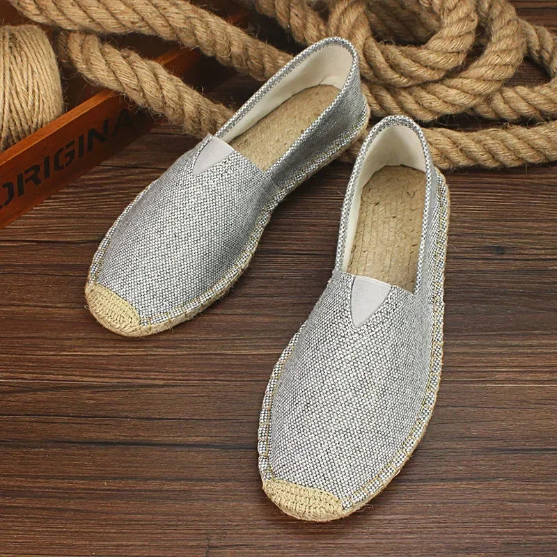 Męskie espadryle z grafiką – Elio-Zielony-45-Trend Polska