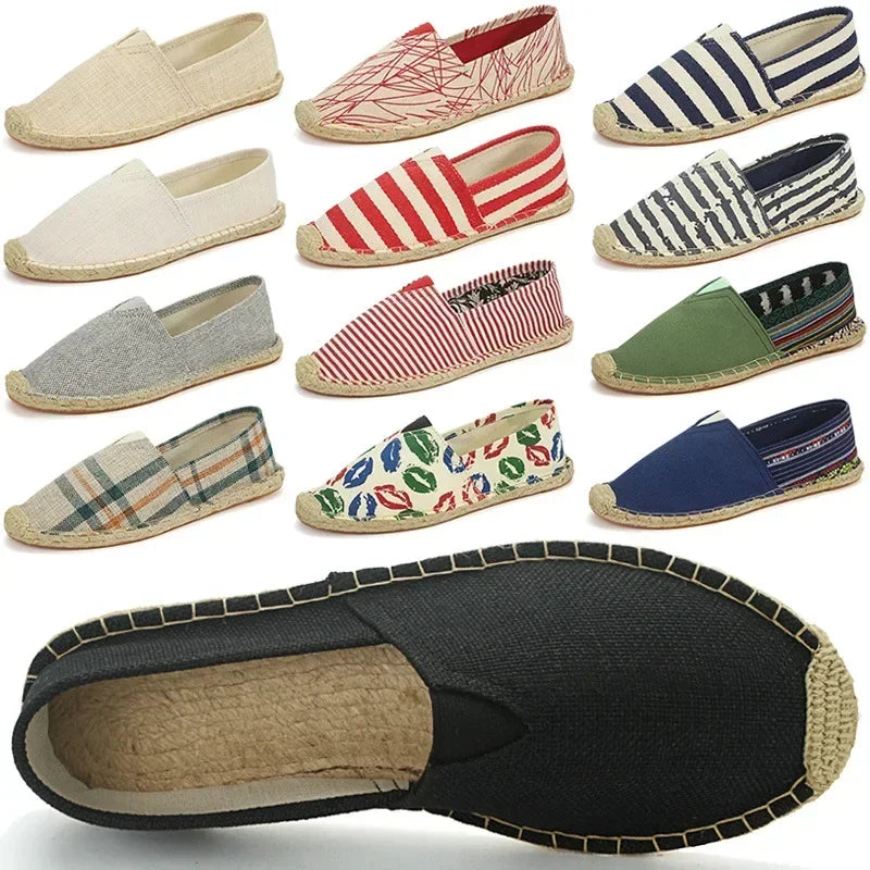 Męskie espadryle z grafiką – Elio-Zielony-45-Trend Polska