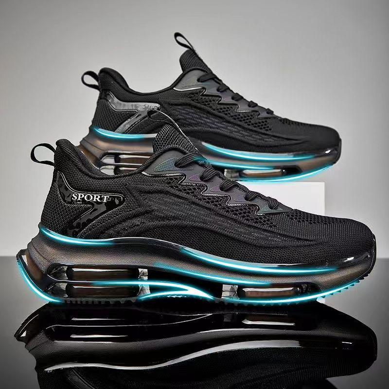 Męskie sneakersy z technologią poduszki powietrznej – Lorenzo-Czarny-39-Trend Polska
