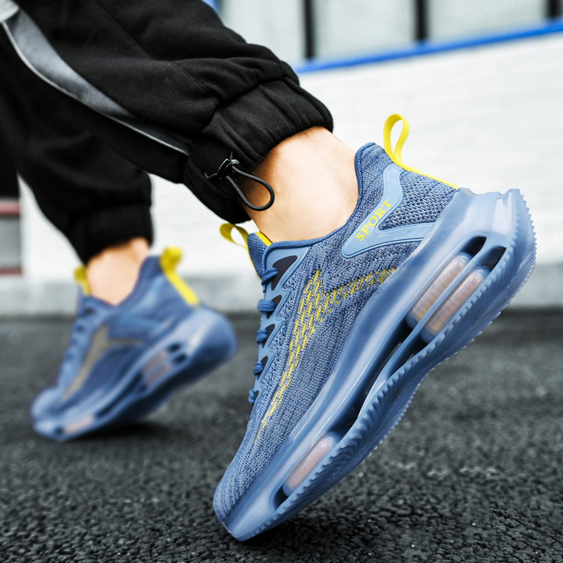 Męskie sneakersy z technologią poduszki powietrznej – Lorenzo-Niebieski-39-Trend Polska