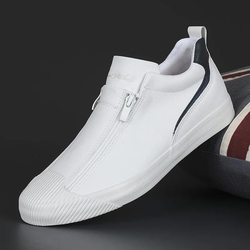 Męskie Sneakersy z Zamkiem i Komfortem – Noah-Biały-39-Trend Polska