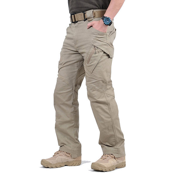 Męskie spodnie cargo taktyczne - Vortex-Khaki-S-Trend Polska