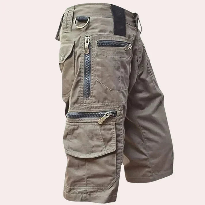 Męskie szorty cargo na lato i czas wolny – Luca-Khaki-XS-Trend Polska