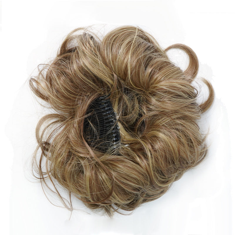 Messy Clip-in Bun z boczną klamrą – Elina-Czarny-Trend Polska