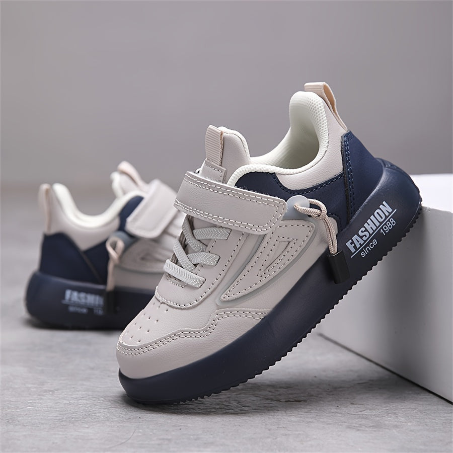 Miękkie antypoślizgowe sportowe sneakersy dla dzieci – Milo | Dla komfortu i radości z zabawy każdego dnia-Beżowo-Niebieski-26-Trend Polska