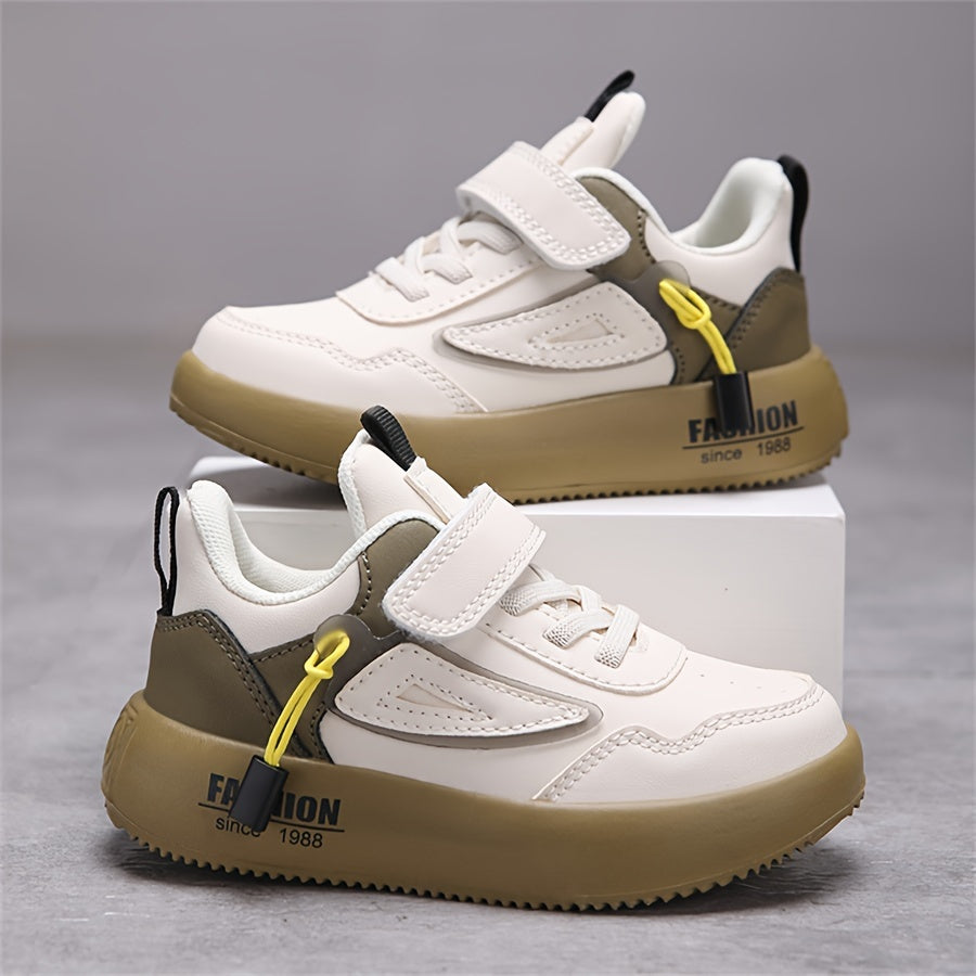 Miękkie antypoślizgowe sportowe sneakersy dla dzieci – Milo | Dla komfortu i radości z zabawy każdego dnia-Beżowy-26-Trend Polska