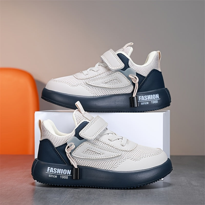 Miękkie antypoślizgowe sportowe sneakersy dla dzieci – Milo | Dla komfortu i radości z zabawy każdego dnia-Biało-Niebieski-26-Trend Polska