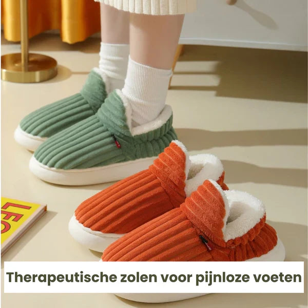 Miękkie, Ciepłe Kapcie - WarmHaven-Zielony-36-Trend Polska