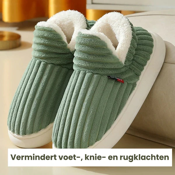 Miękkie, Ciepłe Kapcie - WarmHaven-Zielony-36-Trend Polska