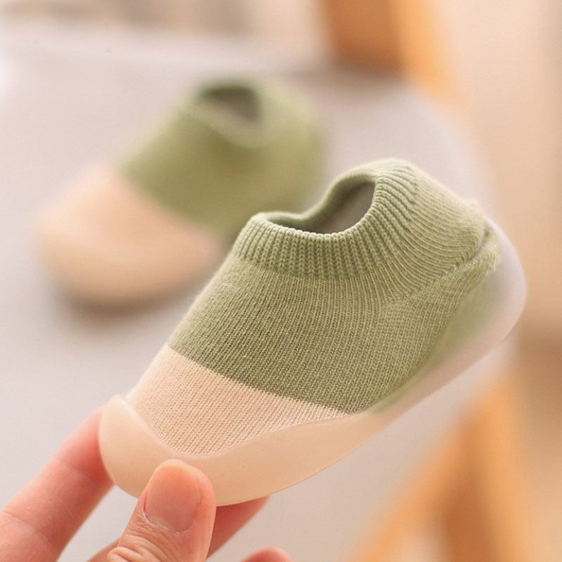 Miękkie Dziewiarskie Buty Dla Maluchów - Antypoślizgowe Kapcie-13-0-6 miesiące-Trend Polska