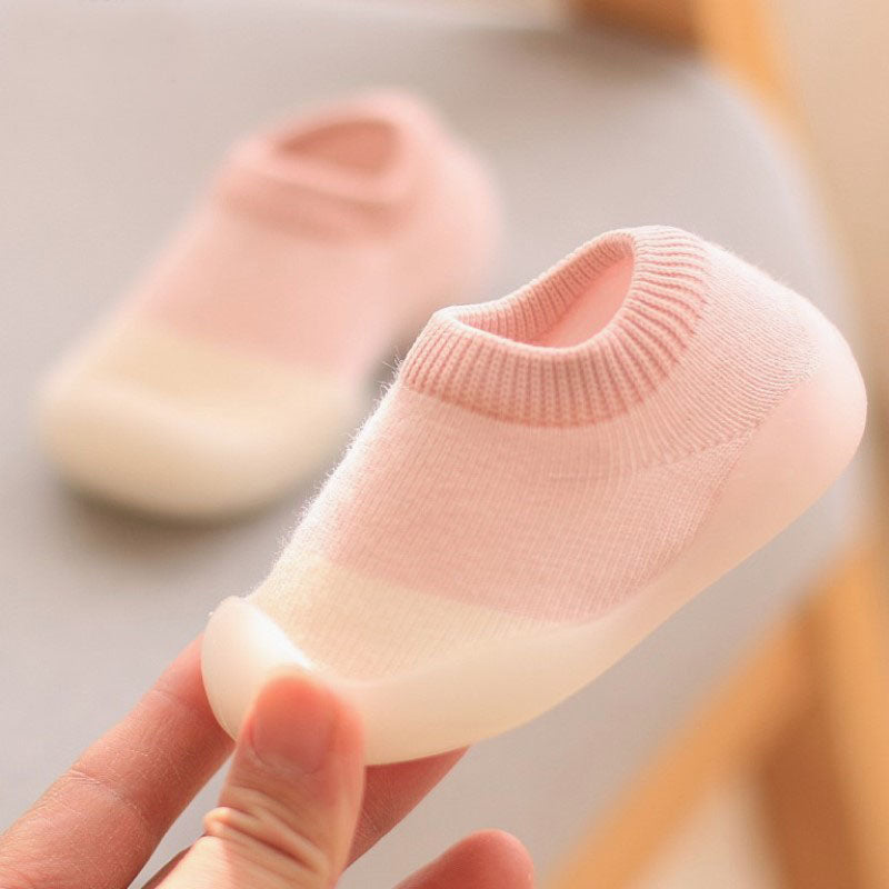 Miękkie Dziewiarskie Buty Dla Maluchów - Antypoślizgowe Kapcie-5-0-6 miesiące-Trend Polska