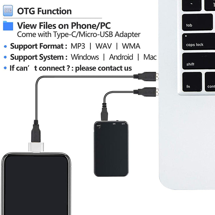 Mini Rejestrator z komendami głosowymi - EchoNote-8GB-Trend Polska