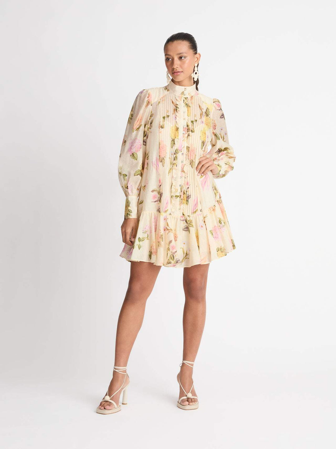 Mini sukienka z koronkowym wykończeniem – Sylvie-S-Trend Polska