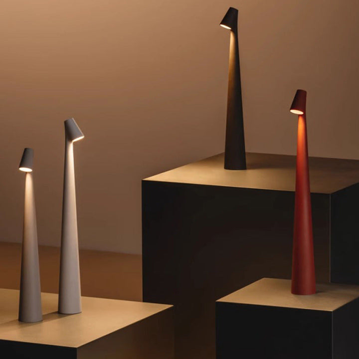 Minimalistyczna Bezprzewodowa LED Lampa Nastrojowa - NordicLite-Brązowy-35 cm-Trend Polska