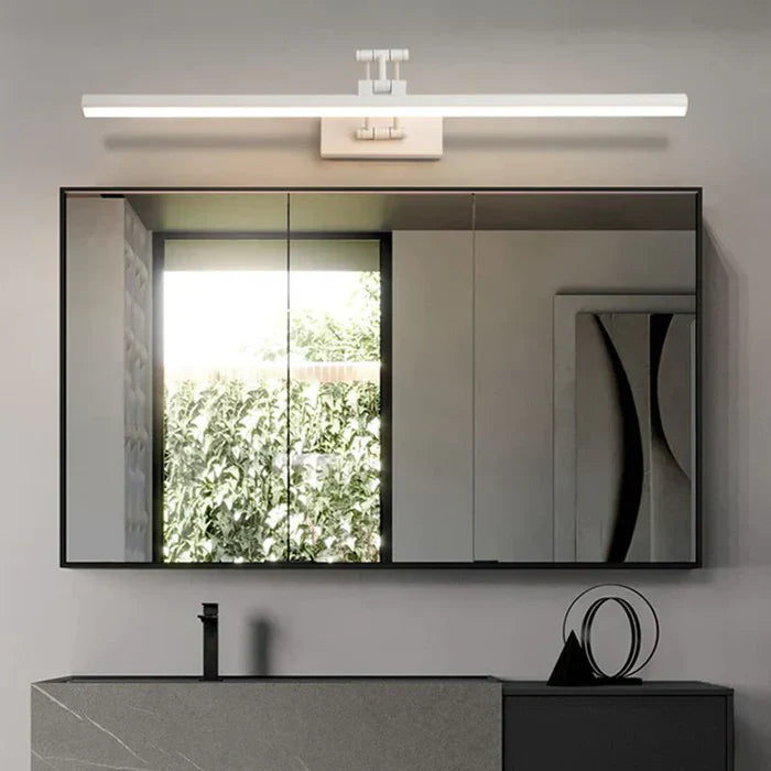Minimalistyczna lampa ścienna LED - ZenLite-Zimne światło-40 cm-Czarny-Trend Polska
