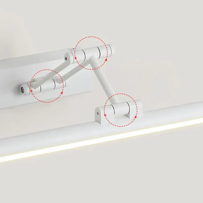 Minimalistyczna lampa ścienna LED - ZenLite-Zimne światło-40 cm-Czarny-Trend Polska