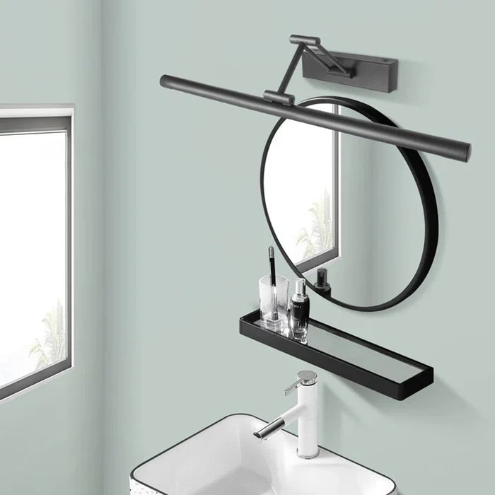 Minimalistyczna lampa ścienna LED - ZenLite-Zimne światło-40 cm-Czarny-Trend Polska