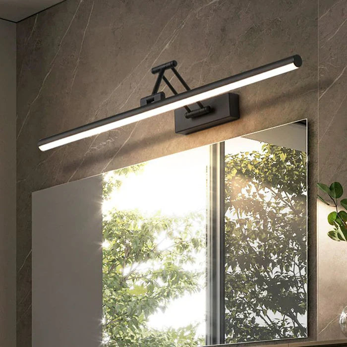 Minimalistyczna lampa ścienna LED - ZenLite-Zimne światło-40 cm-Czarny-Trend Polska