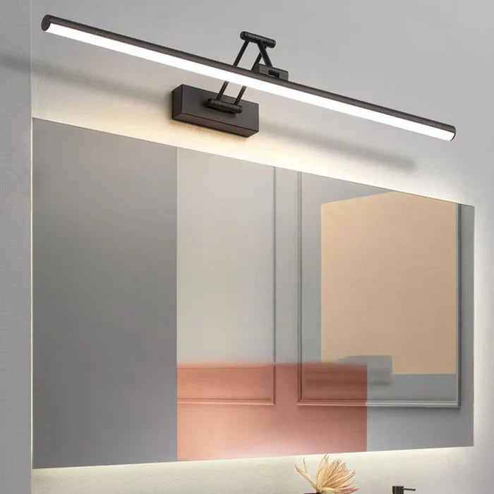 Minimalistyczna lampa ścienna LED - ZenLite-Zimne światło-40 cm-Czarny-Trend Polska