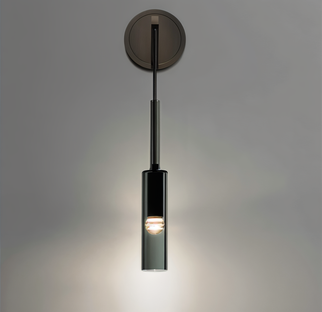 Minimalistyczna lampa ścienna z dmuchanym szkłem – Orvane-Trend Polska