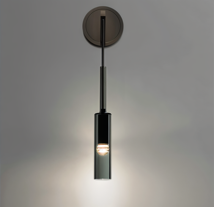 Minimalistyczna lampa ścienna z dmuchanym szkłem – Orvane-Trend Polska