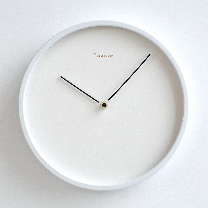 Minimalistyczny skandynawski zegar ścienny - Skara-Czarny-25cm-Trend Polska