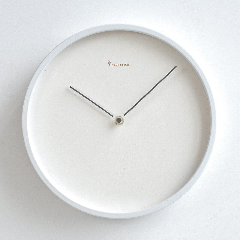 Minimalistyczny skandynawski zegar ścienny - Skara-Szary-25cm-Trend Polska