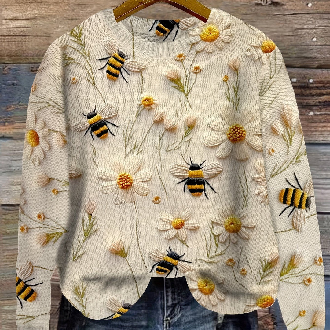 Modna damska bluza z motywem pszczół - Sophie-S-Morela-Trend Polska