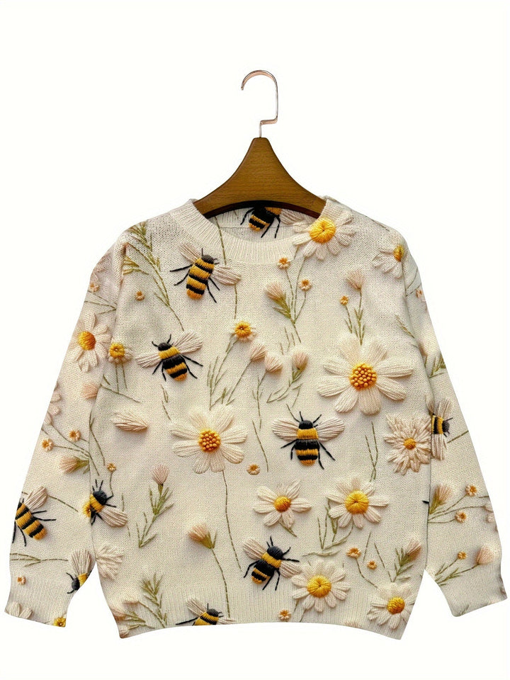 Modna damska bluza z motywem pszczół - Sophie-S-Morela-Trend Polska