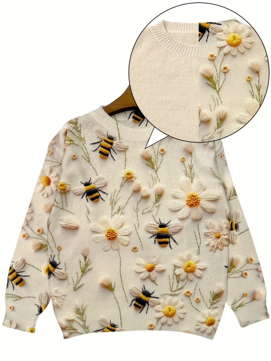 Modna damska bluza z motywem pszczół - Sophie-S-Morela-Trend Polska