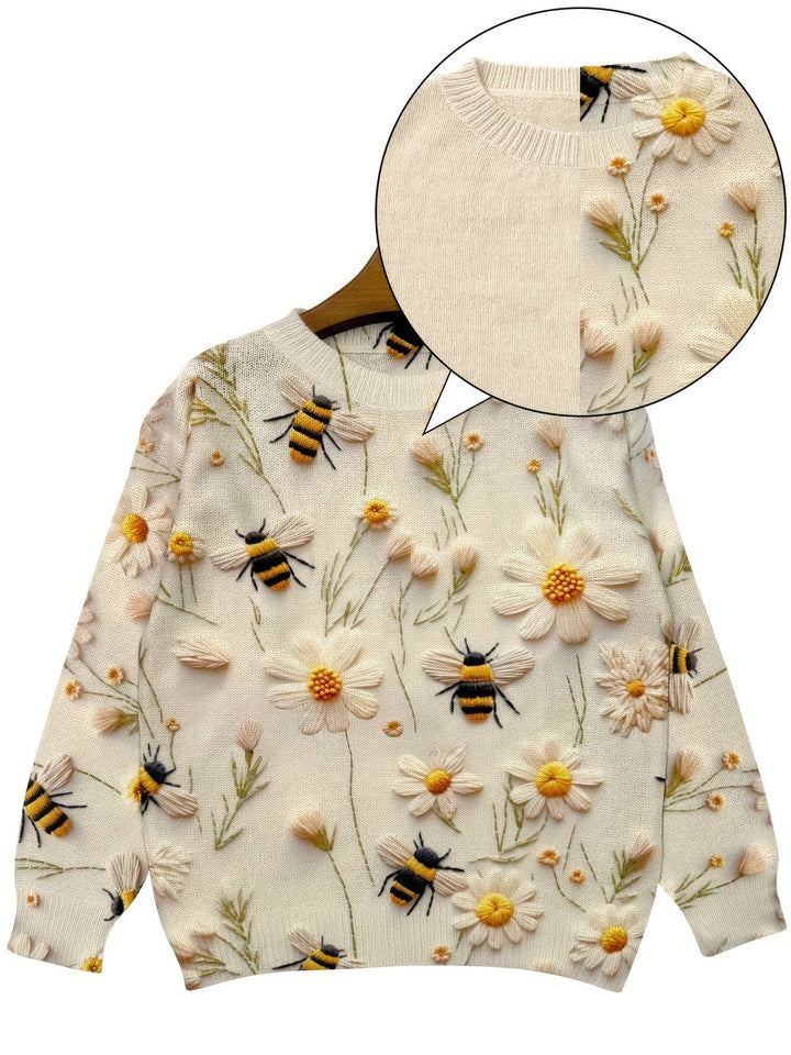 Modna damska bluza z motywem pszczół - Sophie-S-Morela-Trend Polska