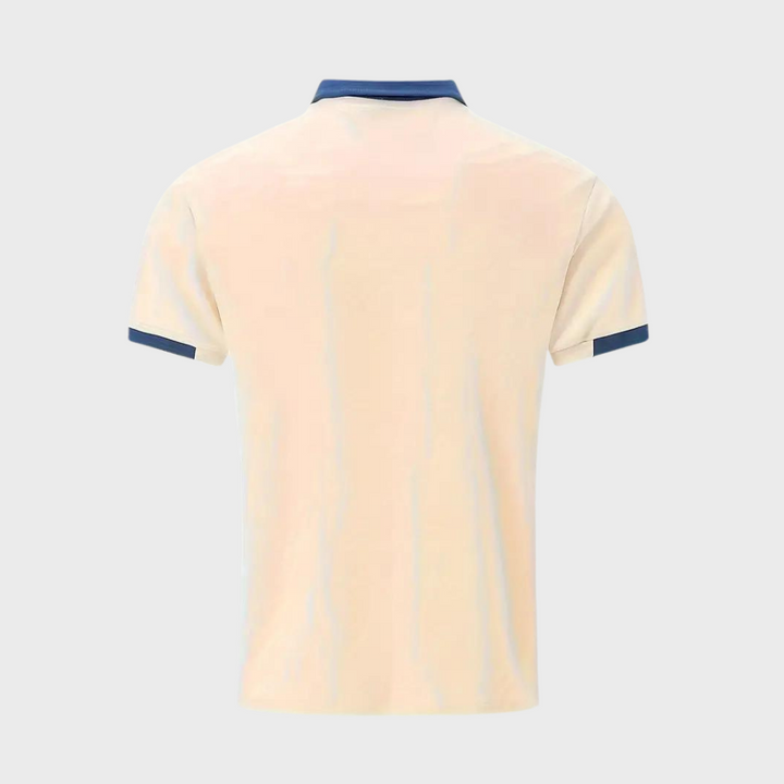 Modna koszulka polo dla mężczyzn - Leo-morski niebieski-S-Trend Polska