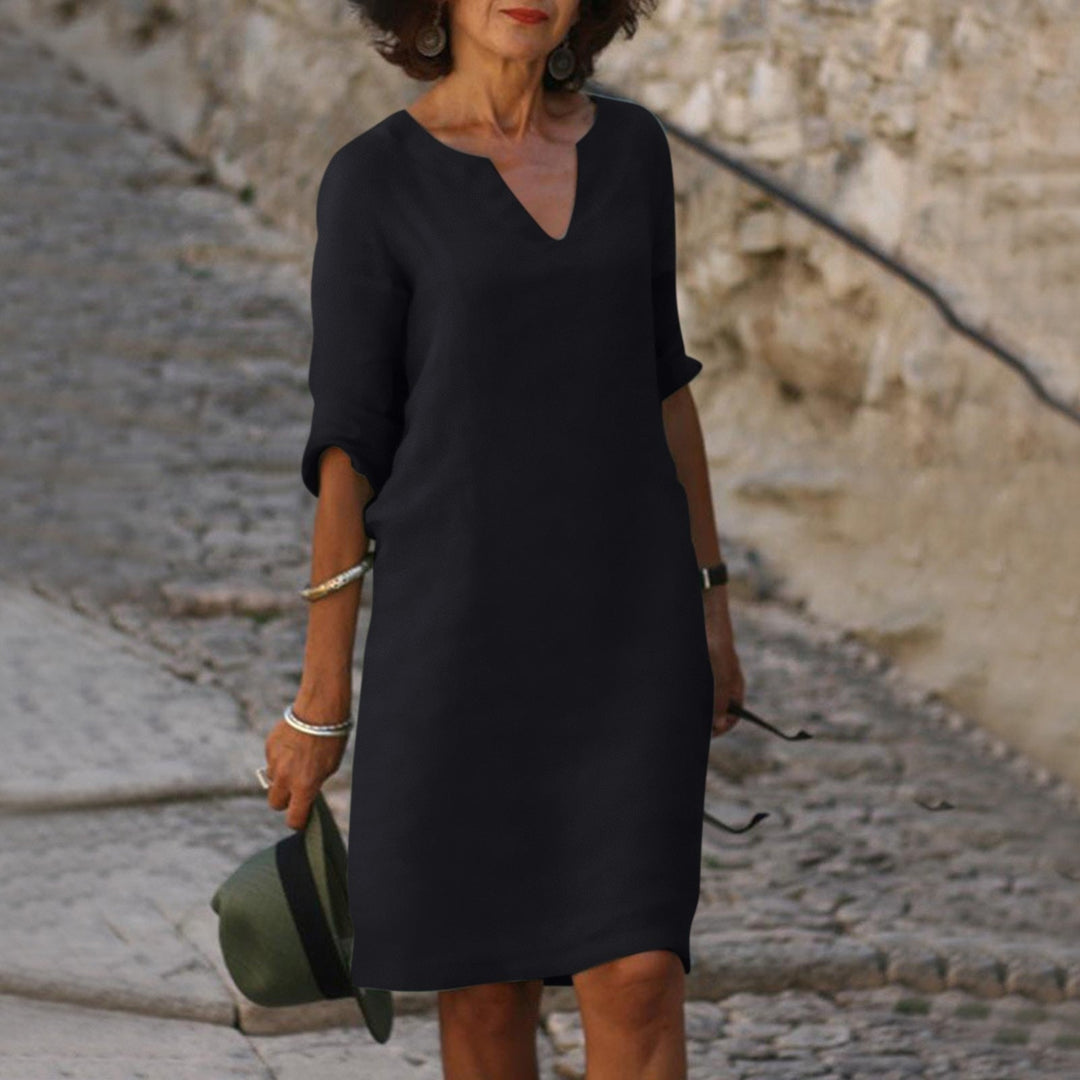 Modna letnia sukienka - Sofia-Czarny-S-Trend Polska