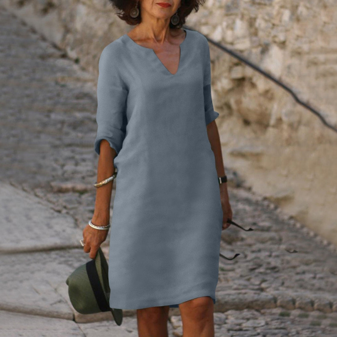 Modna letnia sukienka - Sofia-Szary-S-Trend Polska