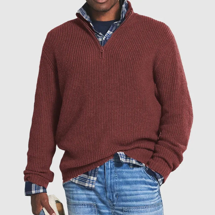 Modna męska bluza - Carson-Bordeauxood-M-Trend Polska