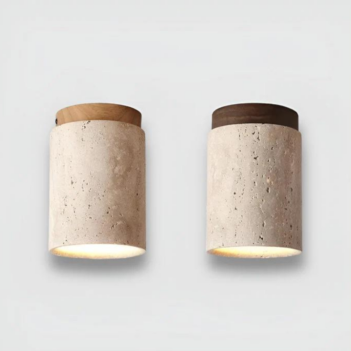 Modna Okrągła Lampa Sufitowa w Japońskim Stylu - ZenLight-Brązowy-Ciepłe światło (3000K)-Trend Polska