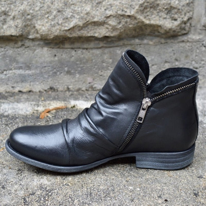 Modne Botki na Zimne Dni - WinterChic-Czarny-35-Trend Polska