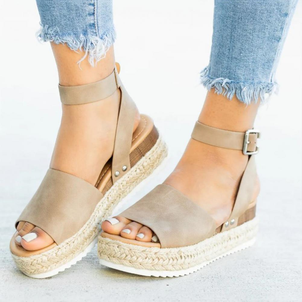 Modne Damskie Espadryle Sandały Letnie – Liv-Khaki-35-Trend Polska